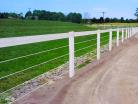 Flex Fence and Raceline Combination, White