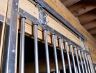 Derby Horse Stalls - Close-up of the Track Assembly + Door Grillwork