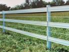 Alternating flex-fence and coated wire
