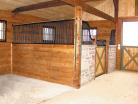 Custom Tuscany Stall with wood and brick