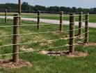Rounded Corner Using Raceline Flex Fence Coated Wire