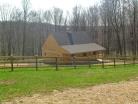 Overall shot of wood fence