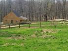 Beautiful barn with board fencing all around