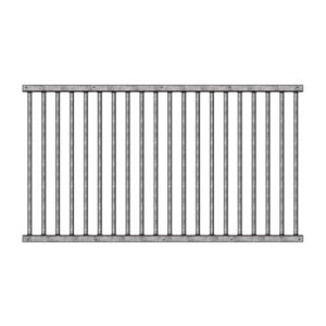 65" Essex Grillwork Section Kit, Galvalume