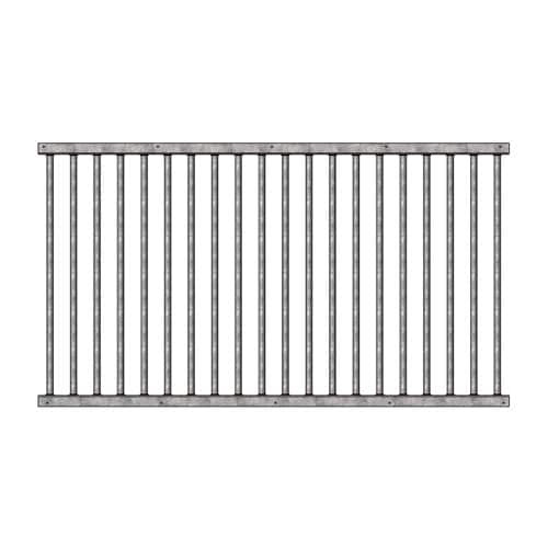 65" Essex Grillwork Section Kit, Galvalume