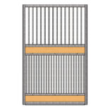 Dublin Full Grill Door
