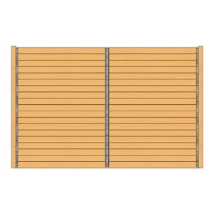 10' or 12' Solid Stall Partition Kit