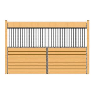 Essex Grilled Partition Kit, Galvalume