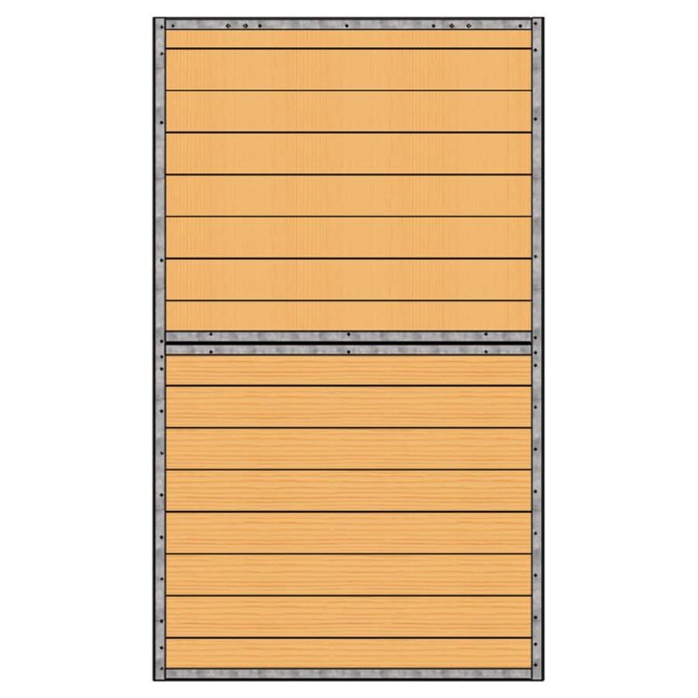 Essex Solid Door Kit, Galvalume