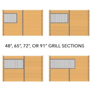 Essex 10' or 12' Privacy Partition Kit, Galvalume