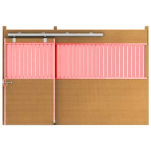 Derby Premium Track & Door Hardware Kit, Galvanized