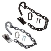Black and Gavalumed Swing Gate Latch Kit