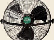 18" Indoor/Outdoor Basket Fan, Black