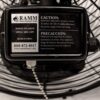 RAMM 18 inch barn basket fan