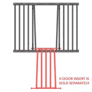 48" Welded V-Door Grill Section