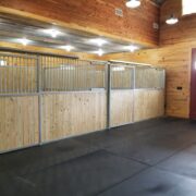 line of Dublin stalls in a new stable construction