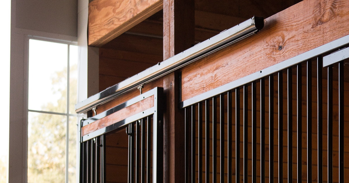 Trackble Stall Oxford Stall Door Track Hardware | RAMM Fence & Stalls