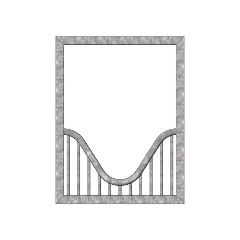 36 X 48 Welded Yoke Window Grill-Gal 36 X 48 Welded Yoke Window Grill-Gal