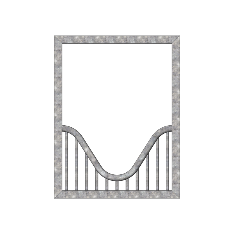 36 X 48 Welded Yoke Window Grill-Gal 36 X 48 Welded Yoke Window Grill-Gal