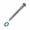 3/8" x 5" Lag Screw & Washer, Hot-Dip Galvanized