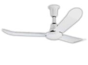 60" Indoor/Outdoor 3-Blade Ceiling Fan with 10" Downrod, White