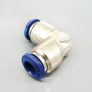 1/4" x 1/4" Tubing Union 90° Elbow Fitting, Nickel-Plated