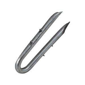 2" Extra-Wide Barbed Staples, 1-Pound (46), Galvanized