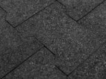 close up of black rubber pavers