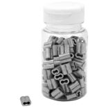 12.5-Gauge Crimp Sleeves, 100-Pack, Galvanized
