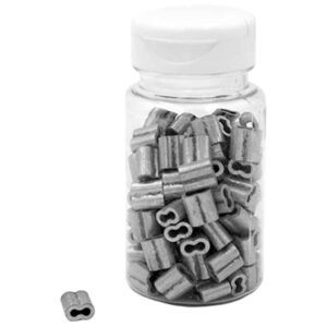 12.5-Gauge Crimp Sleeves, 100-Pack, Galvanized