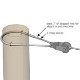 diagram showing how to use crimp sleeve