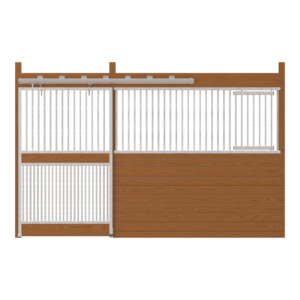 Cambridge Stall Front with Full Grill Door & Feed Door
