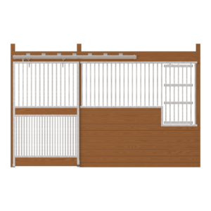Cambridge Stall Front with Full Grill Door & Large Feed Door