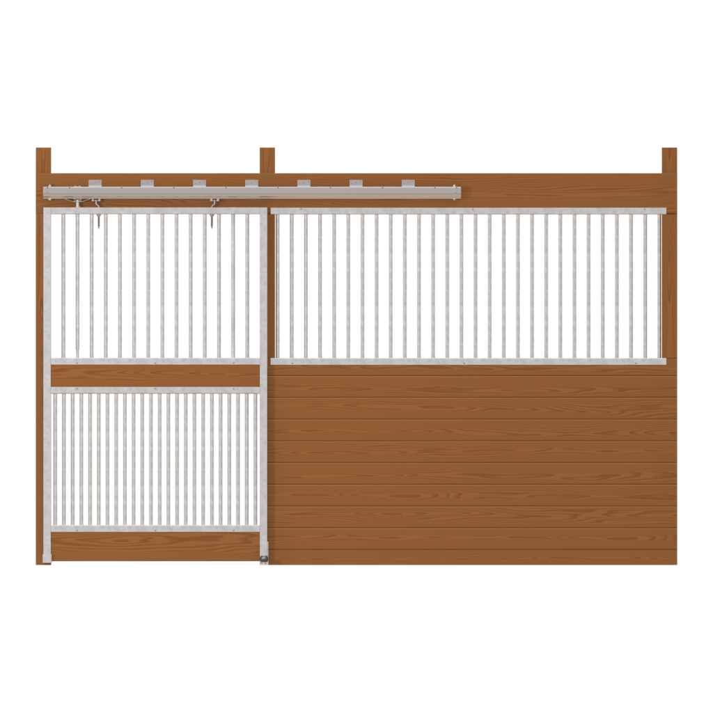 12ft Cambridge Stall Front with Full Grill Door