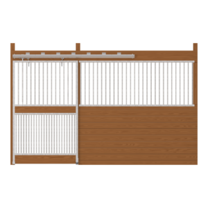 12ft Cambridge Stall Front with Full Grill Door