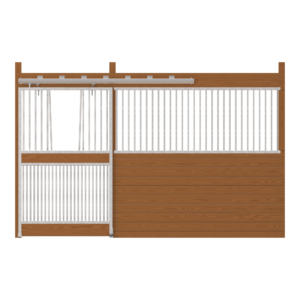 Cambridge Stall Front with Full Grill V-Door