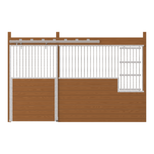 Cambridge Stall Front with Grill Top Door & Large Feed Door