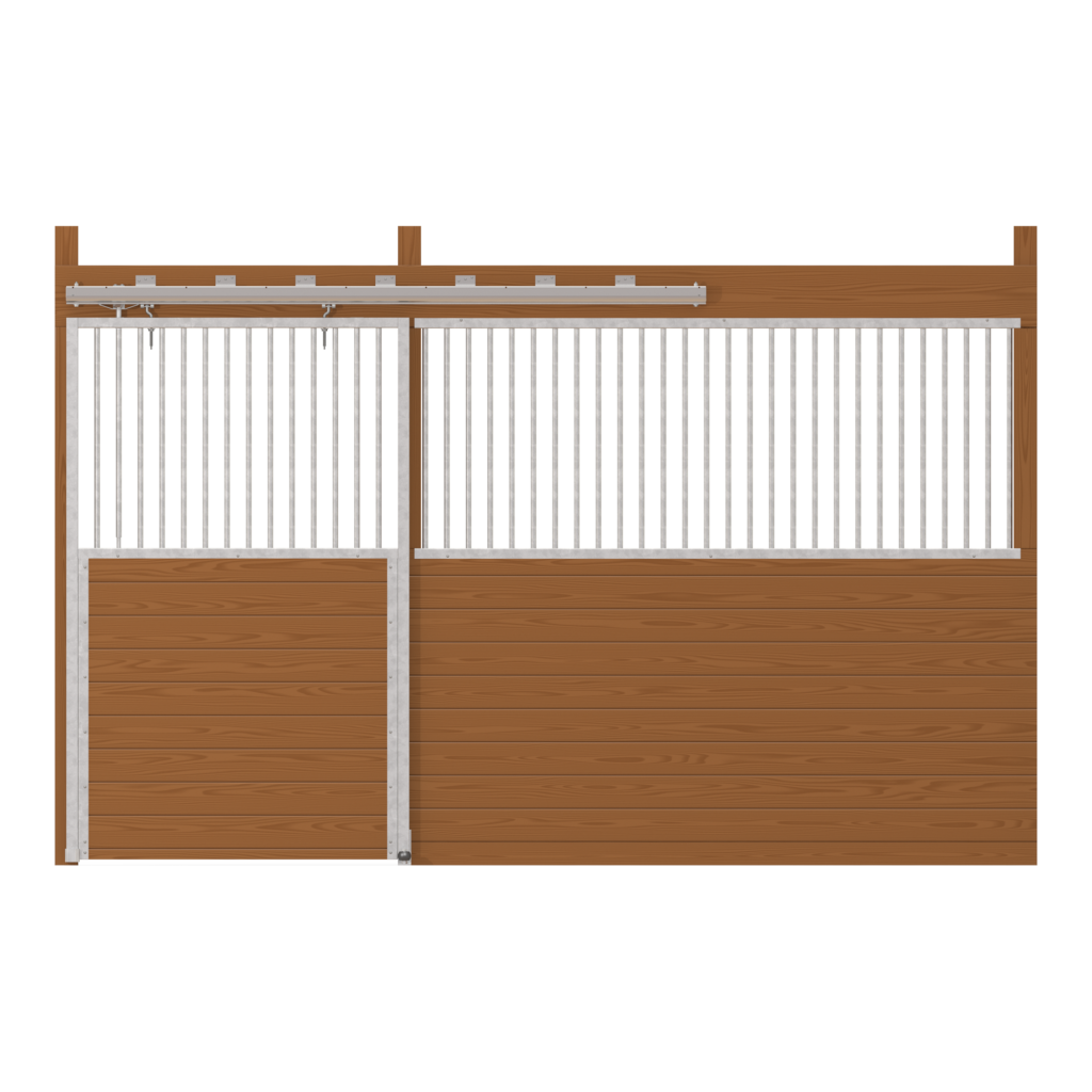 Cambridge Stall Front with Grill Top Door