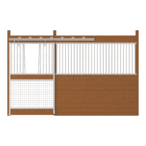 Cambridge Stall Front with Mesh Bottom V-Door