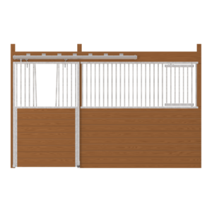 Cambridge Stall Front with V-Door & Feed Door