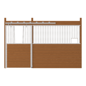 Cambridge Stall Front with V-Door & Feed Opening