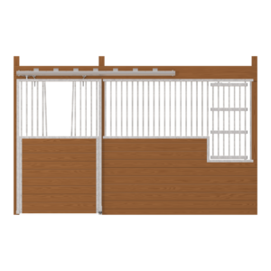 Cambridge Stall Front with V-Door & Large Feed Opening