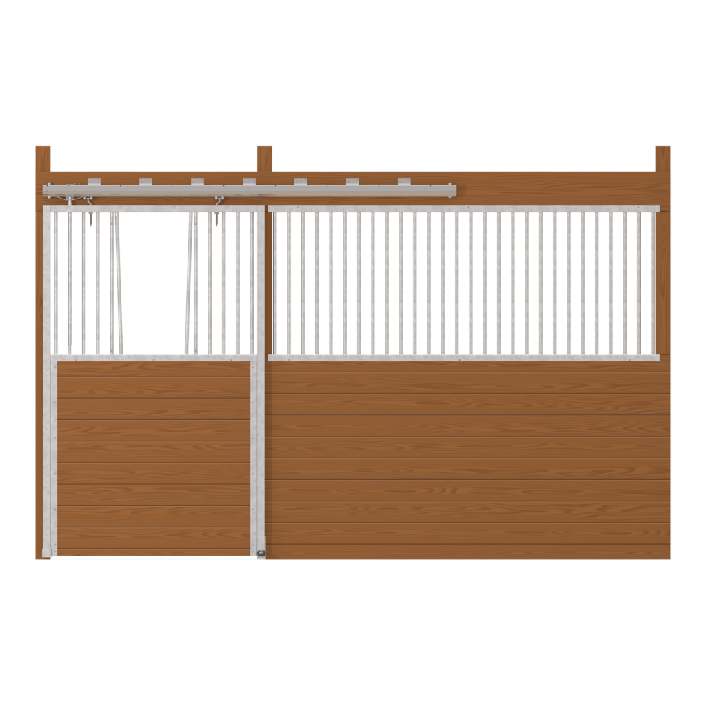 Cambridge Stall Front with V-Door