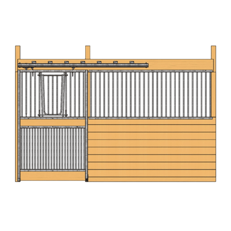 Cambridge Stall Front with Full Grill V-Door Cambridge Stall Front with Full Grill V-Door
