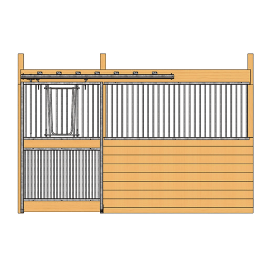 Cambridge Stall Front with Full Grill V-Door