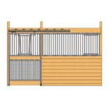 Cambridge Stall Front with Full Grill V-Door & Feed Door