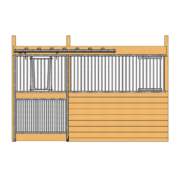 Cambridge Stall Front with Full Grill V-Door & Feed Door