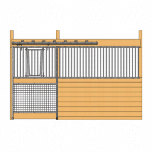 Cambridge Stall Front with Mesh Bottom V-Door