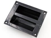 Cast Iron Heavy-Duty Flush Pull Door Handle, Powder-Coated Black