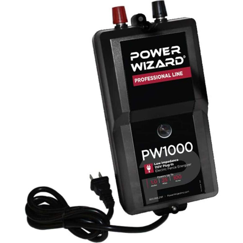 1.0-Joule, 110V Low Impedance, Plug-In Fence Charger
